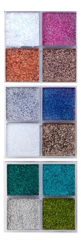 Bling Palette Dapop-paleta 4 Tonos- Glitter Autohaderente
