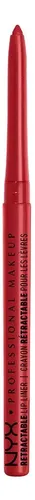 Lápiz Delineador De Labios Mecánico Nyx Mpl11 Rojo