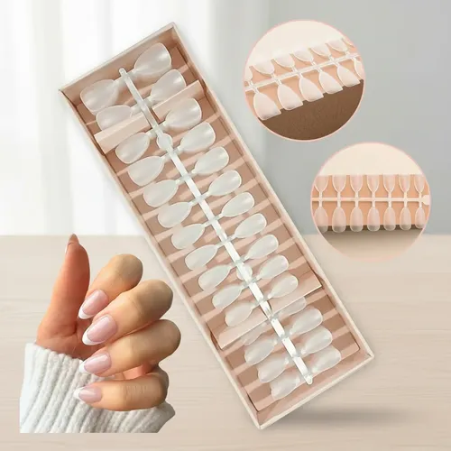 Tips Almendra Corto Sistema Press On X450 Pre Limadas