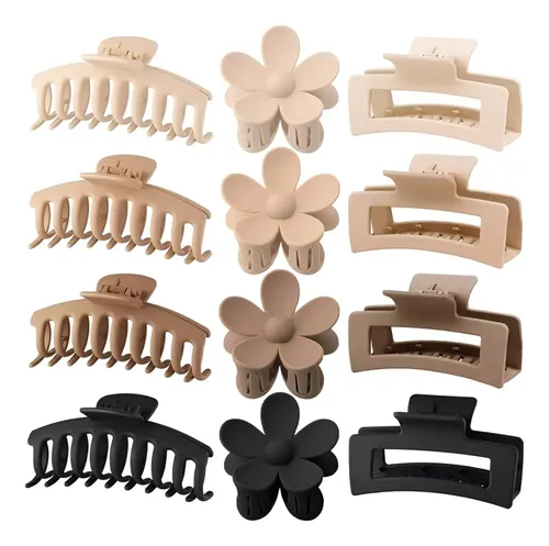 Broches Para Pelo Surtidos X12 Mujer