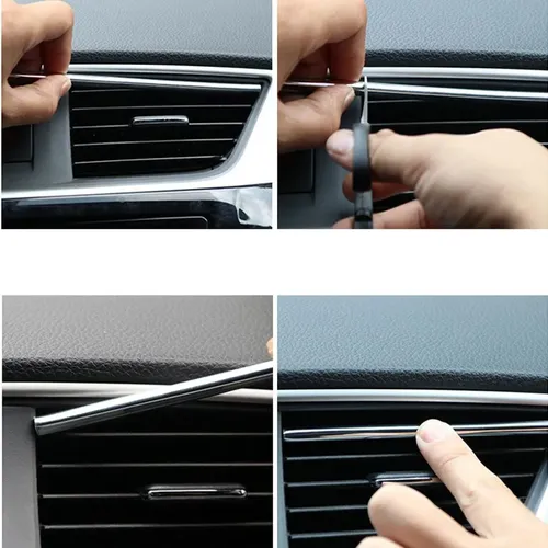 Tiras De Micromoldeo De 20 Cm Para Interiores De Automóviles