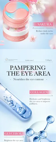 La Máscara De Colágeno Para Ojos Nutre, Humecta, Hidrata