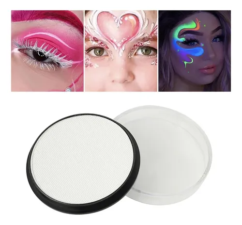 Paleta Cosmética De Pintura Corporal For Fiestas Blanco