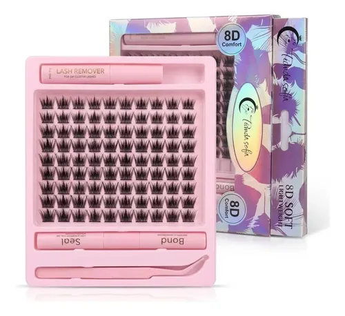 Kit De Extensiones De Pestañas Postizas Mix Diy Lash 8d N1