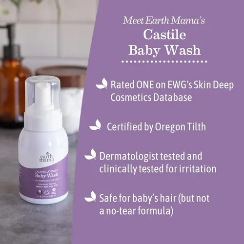 Jabón Corporal Earth Mama Calming Lavender Baby Wash 240 Ml