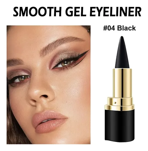 Kaely Lápiz Delineador De Ojos De Gel Negro, Lápiz