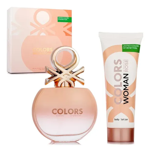 Estuche Perfume Mujer Benetton Colors Rose Edt 80ml