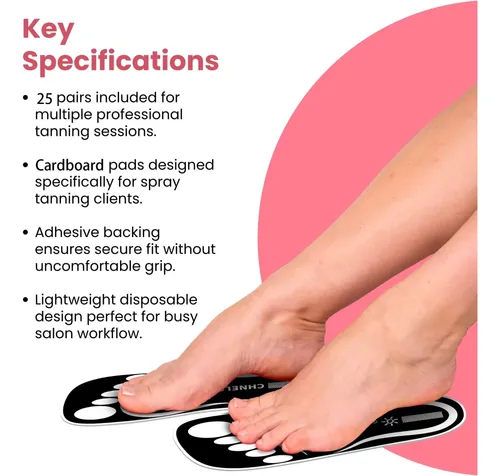 Protectores Desechables En Aerosol Para Pies Bronceados, 25