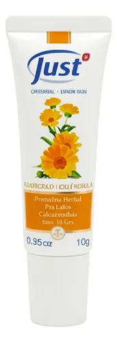 Just Crema Herbal Para Labios De Calendula De 10 Grs.