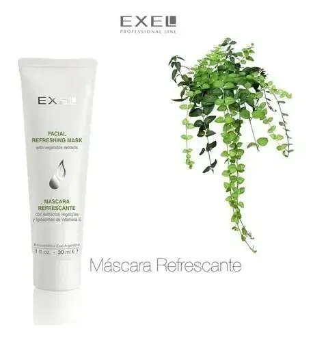 Mascara Refrescante Exel Con Extractos Vegetales Y Liposomas