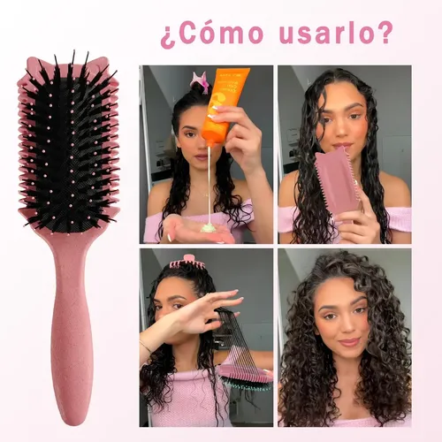 Para Bounce Curl Brush, Define El Estilo Rizado Con Un Peine