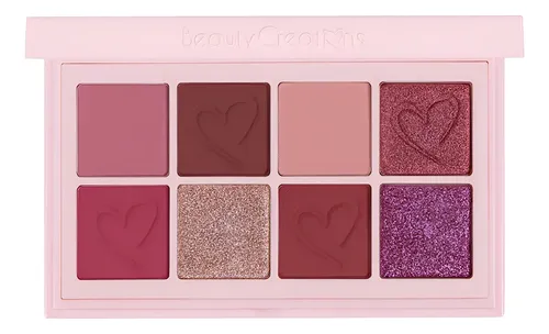 Paleta Sombras Duet Mini Snap De Beauty Creations Color Rouge Romance