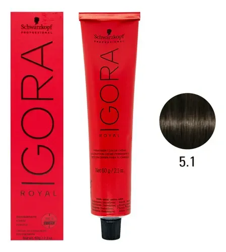 Igora Royal Profesional 5-1 Castaño Claro Ceniza Schwarzkopf 60g