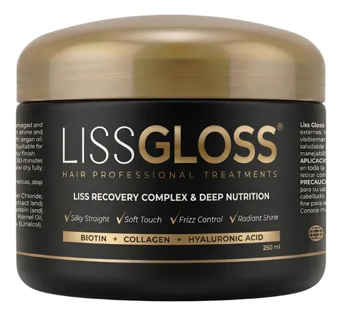 Liss Gloss Duo Tratamiento Alisado Antifrizz X2u 250ml C/u