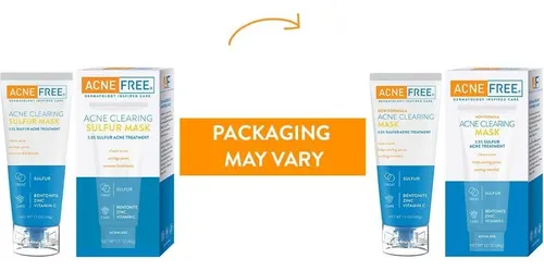 Mascarilla Antiacné Con Azufre Acnefree 3.5% Pack De 3