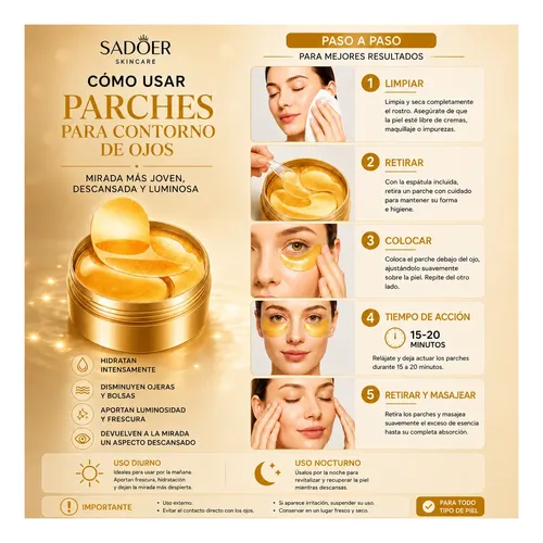 Kit Retinol Contorno Ojos Sérum + Parches Anti Ojeras 60un