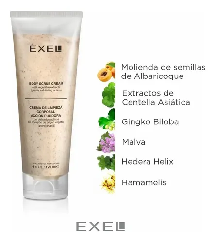 Exel Crema Pulidora Exfoliante Corporal Grano Grueso (120ml)