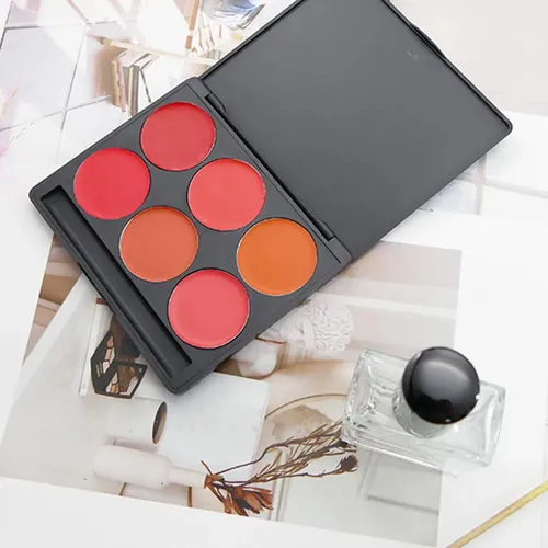 Paleta De 6 Pintalabios, Brillos Labiales, Plato
