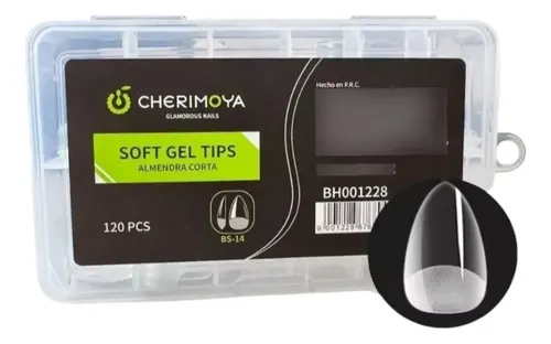 Kit Soft Gel Tips Cherimoya 120 U Tips  + Press Gel 15ml