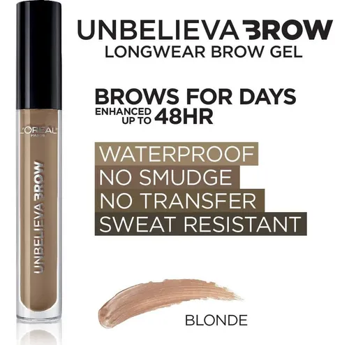 Gel De Cejas A Prueba De Agua L’oreal Rubio Unbelieva-brow