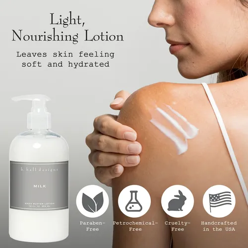 Manteca De Karité Lotion K. Hall Designs, Con Aroma A Leche,