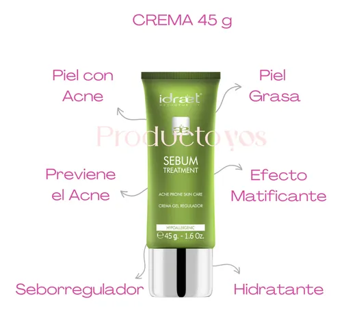 Rutina Skincare Tratamiento Piel Grasa Acne Granos Idraet