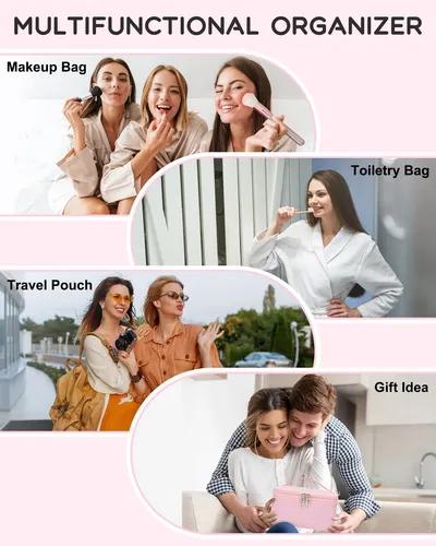 Relavel Bolsa De Maquillaje Grande, Bolsa De Cosméticos Port