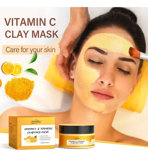 Máscara De Arcilla Vitamina C Turmeric Youzhi 200g Cuidado