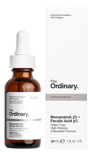 Resveratrol 3% + Ferulic Acid 3% | Sérum antioxidante Natural The Ordinary