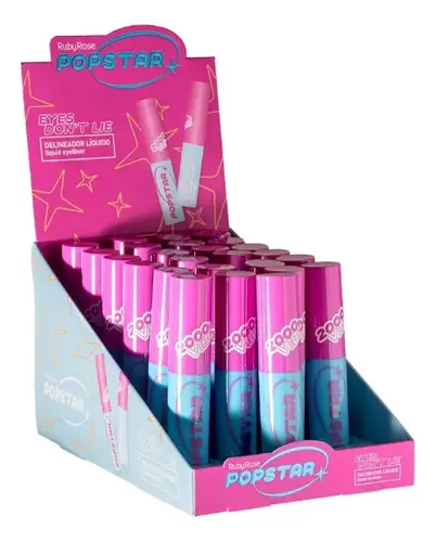 Delineador Ojos Liquido Eyes Don Lie Popstar Ruby Rose Negro Acabado Mate
