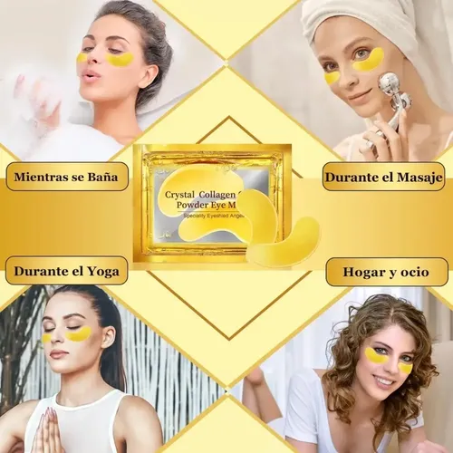 Máscara Facial Colágeno Oro Antiarrugas 25 Pares Todo Tipo De Piel