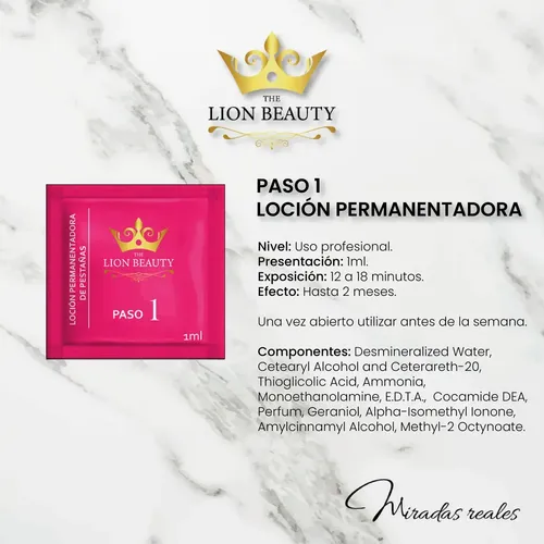 Kit Lifting/laminado Pestañas/cejas 10 Pares The Lion Beauty