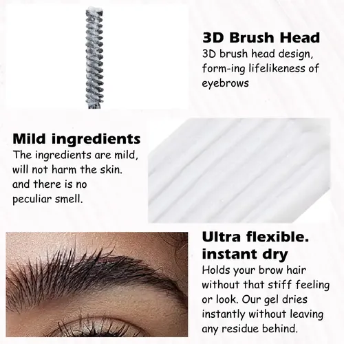 Gel For Cejas Con Doble Brocha Moldeadora – Fijación Todo