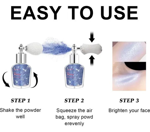 Spray Brillo Corporal Y Cabello Lemonsac Azul