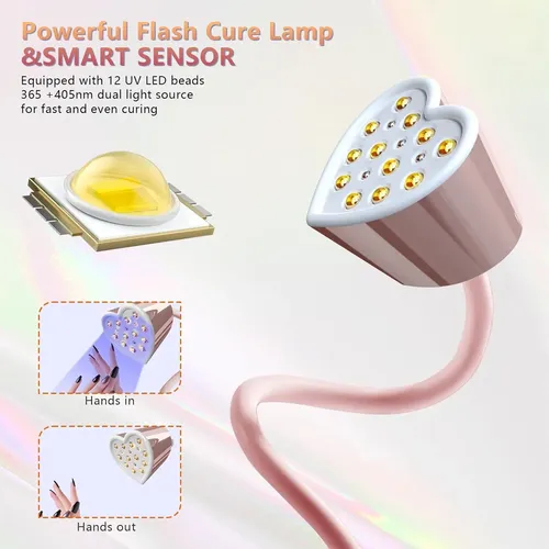 Lámpara Uv Led Portátil Recargable Para Uñas Con Sensor