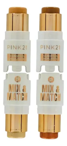 Base + Iluminador 2en1 Mix & Match Split And Combine Pink21