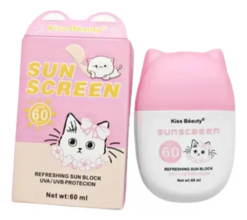 Protector Solar Facial Spf 60 Sunscreen 60 Ml Kiss Beauty