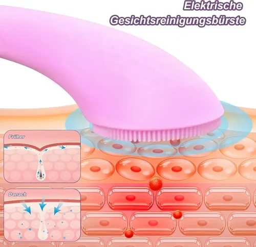 Limpiador Facial Eléctrico Vibración Nuevo Impermeable