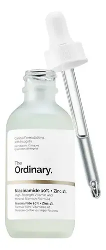 Sérum Niacinamida 10% + zinc 1% The Ordinary día/noche para todo tipo de piel de 60mL/60g +15 años