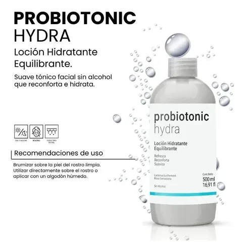 Loción Hidratante Probiotonic Hydra de Niza Científica para Piel Sensible 500 mL