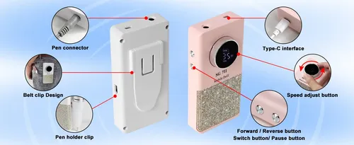 Lima Uñas Sg711 45000rpm Recargable Portátil Quitar Uñas