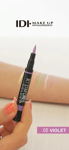 Delineador De Ojos Fibra Jet Star Line Idi Makeup X 0,8g