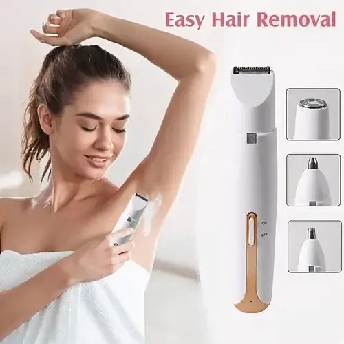 Removedor De Vello Facial Para Mujer 4 En 1, Eléctrico, Port