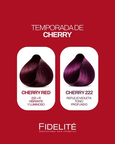 Tintura Fidelité Colormaster Profesional Tono Red Cherry 60g Red Cherry