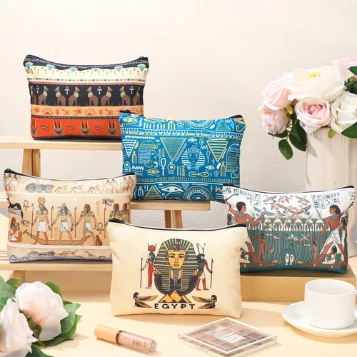 Bolsas De Maquillaje Kacctyen Egyptian, 9 Unidades, Lona, An