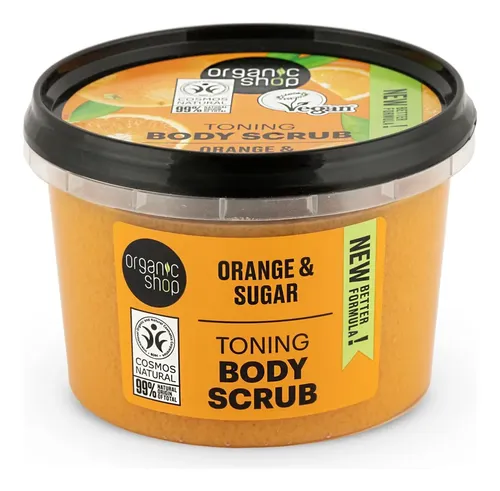 Exfoliante Corporal Organic Shop Azúcar De Naranja 250 Ml