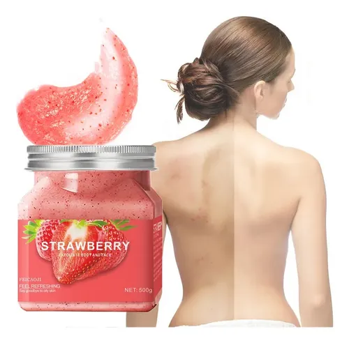 Yyds Exfoliante Corporal De Fresa 500g Para Baño Y Ducha