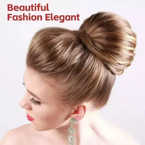 32espuma Con Broche Cabello Fácil Volumen Color Marrón Liso