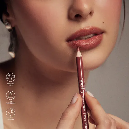 Delineador De Labios Plumber Cher Dieciocho Makeup Color Red velvet
