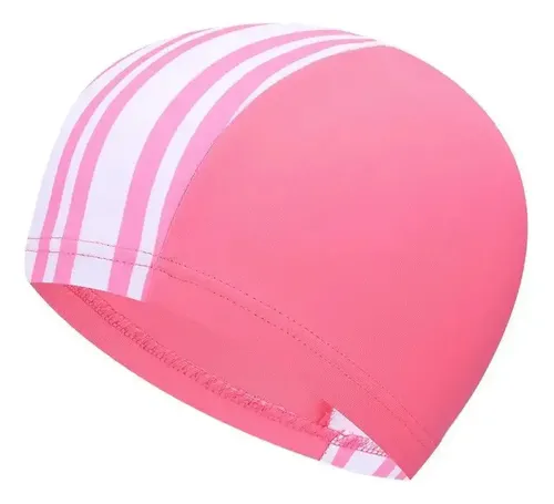 Gorro De Natación Infantil De Poliéster De Sarga Rosa